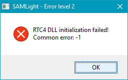 RTC_DLLinitializationFailed