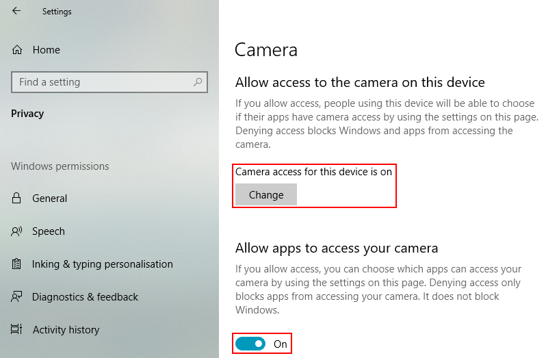 WindowsCameraAccess